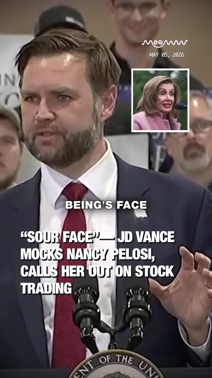 “Sour Face?” JD Vance Mocks Nancy Pelosi, Calls her Out on Stock Trading