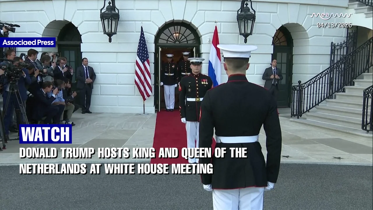Watch Trump & Melania Host Dutch King, Queen & PM Jetten in High-Stakes State Visit