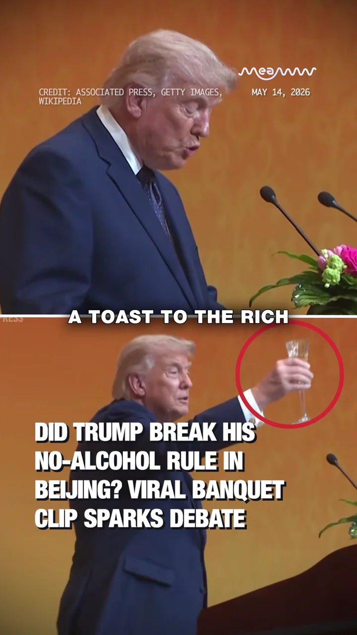 Did Trump Break His No-Alcohol Rule in Beijing? Viral Banquet Clip Sparks Debate
