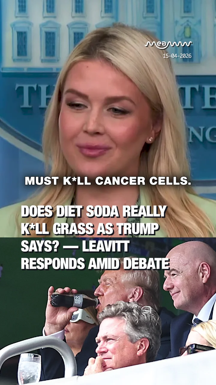 TRUMP VS. SCIENCE? Leavitt Responds To Trump's Viral Claim About “Diet Soda Killing Cancer” Controversy!