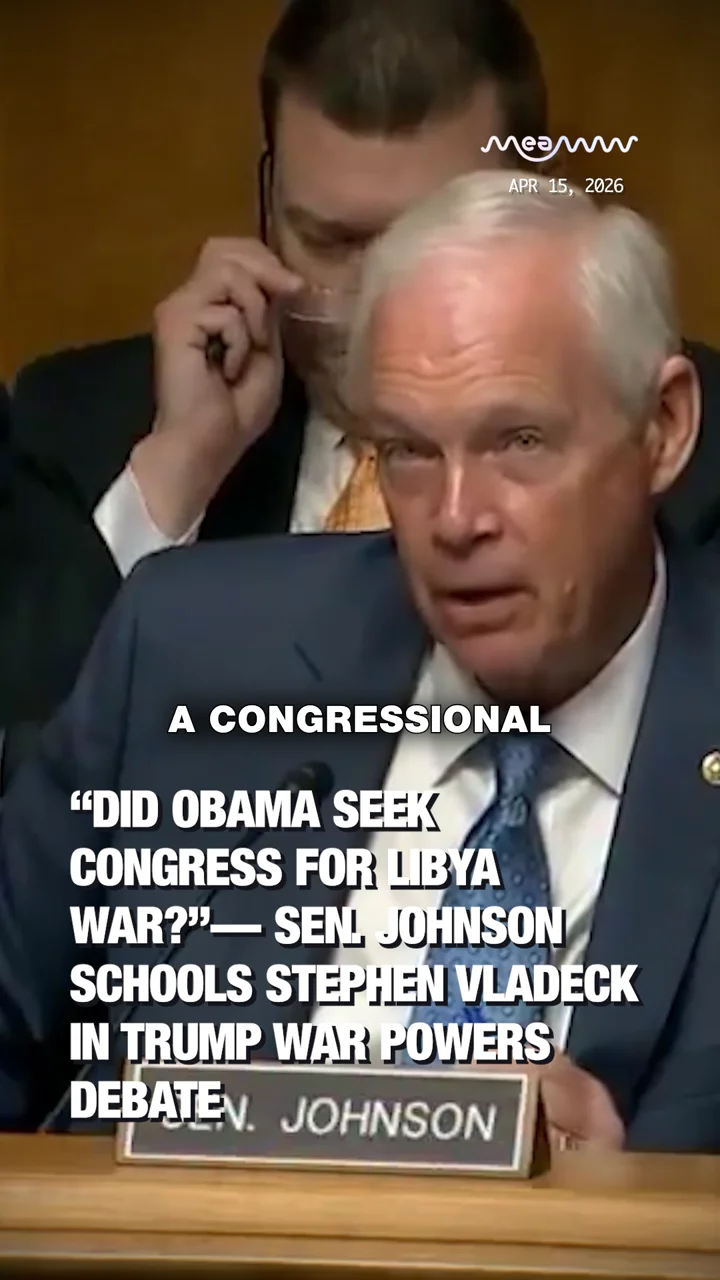 “Did Obama Seek Congress for Libya War?”— Sen. Johnson Schools Stephen Vladeck in Trump War Powers Debate