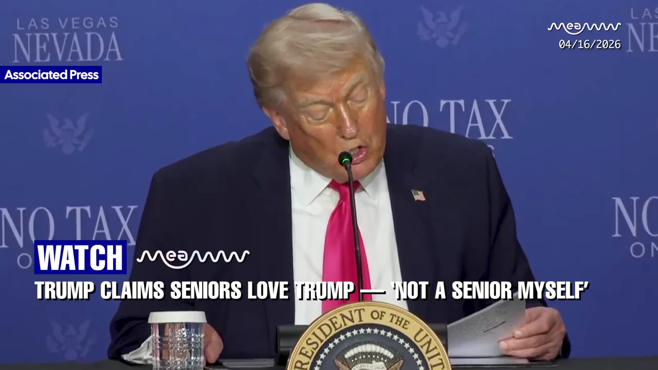 “I’M NOT A SENIOR!” Trump Jokes While Dropping 0% Social Security Tax BOMB!