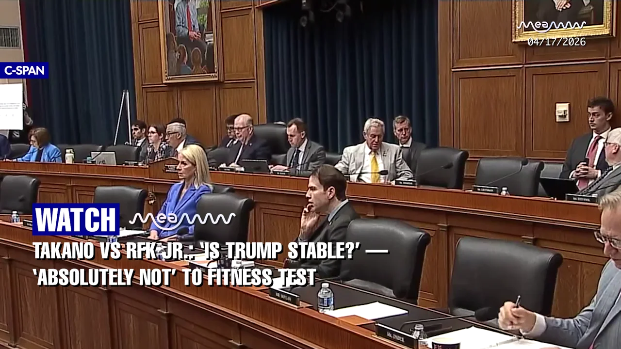 ‘IS TRUMP MENTALLY UNFIT?’ — Takano GRILLS RFK Jr. on Trump, Gets Blunt Rejection