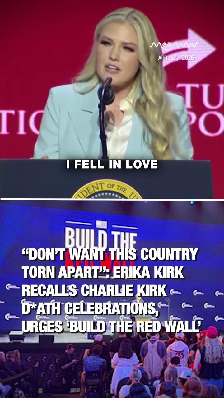 “Don’t Want This Country Torn Apart”: Erika Kirk Recalls Charlie Kirk D*ath Celebrations, Urges ‘Build the Red Wall’