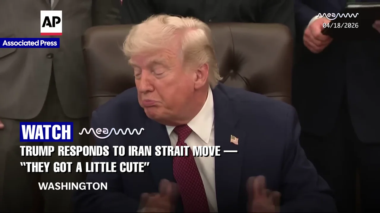 “THEY GOT A LITTLE CUTE!” Trump Mocks Iran’s Attempt To Close The Strait Of Hormuz!