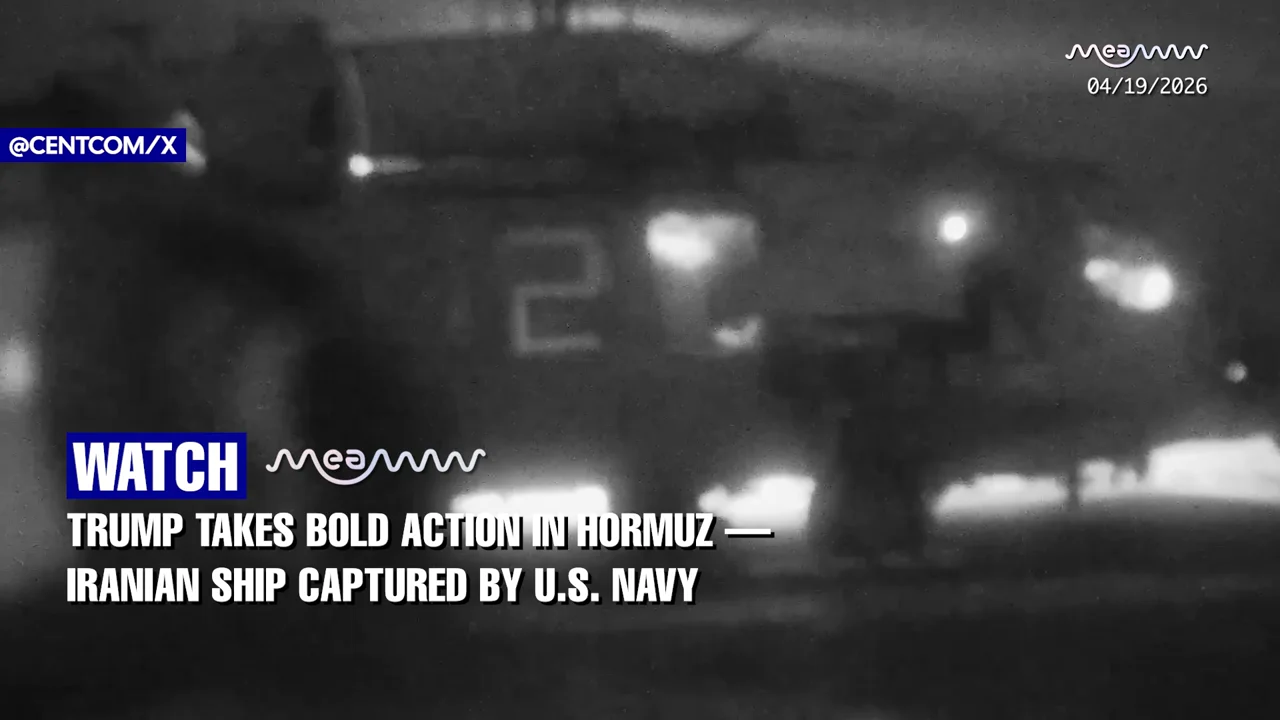 WATCH - Trump's Bold Hormuz Move - U.S. Navy Seizes Iranian Ship in Dramatic High-Seas Operation