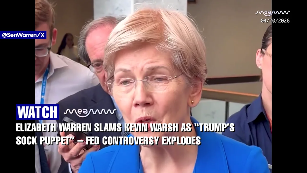 "Kevin Warsh Will Be Trump's Sock Puppet" — Warren Drops Bombshell on Fed Chair Nominee Over Epstein Files & Hidden Millions