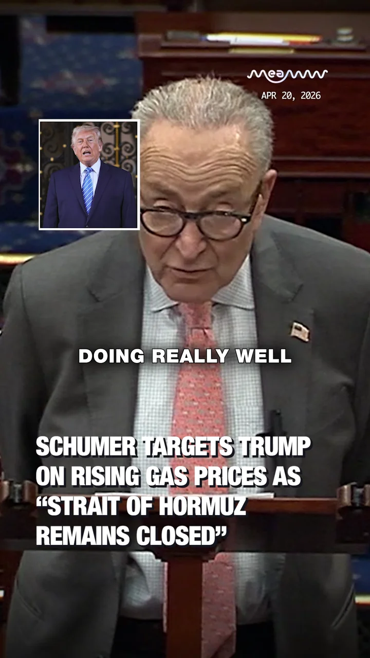 Schumer Targets Trump On Rising Gas Prices As “Strait of Hormuz Remains Closed”