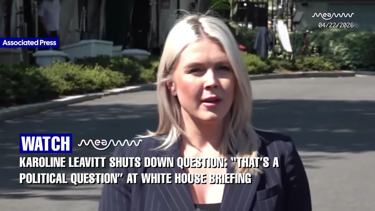 "I'm Not Part of the President's Political Team" — Leavitt Dodges Virginia Redistricting Question in Tense Briefing