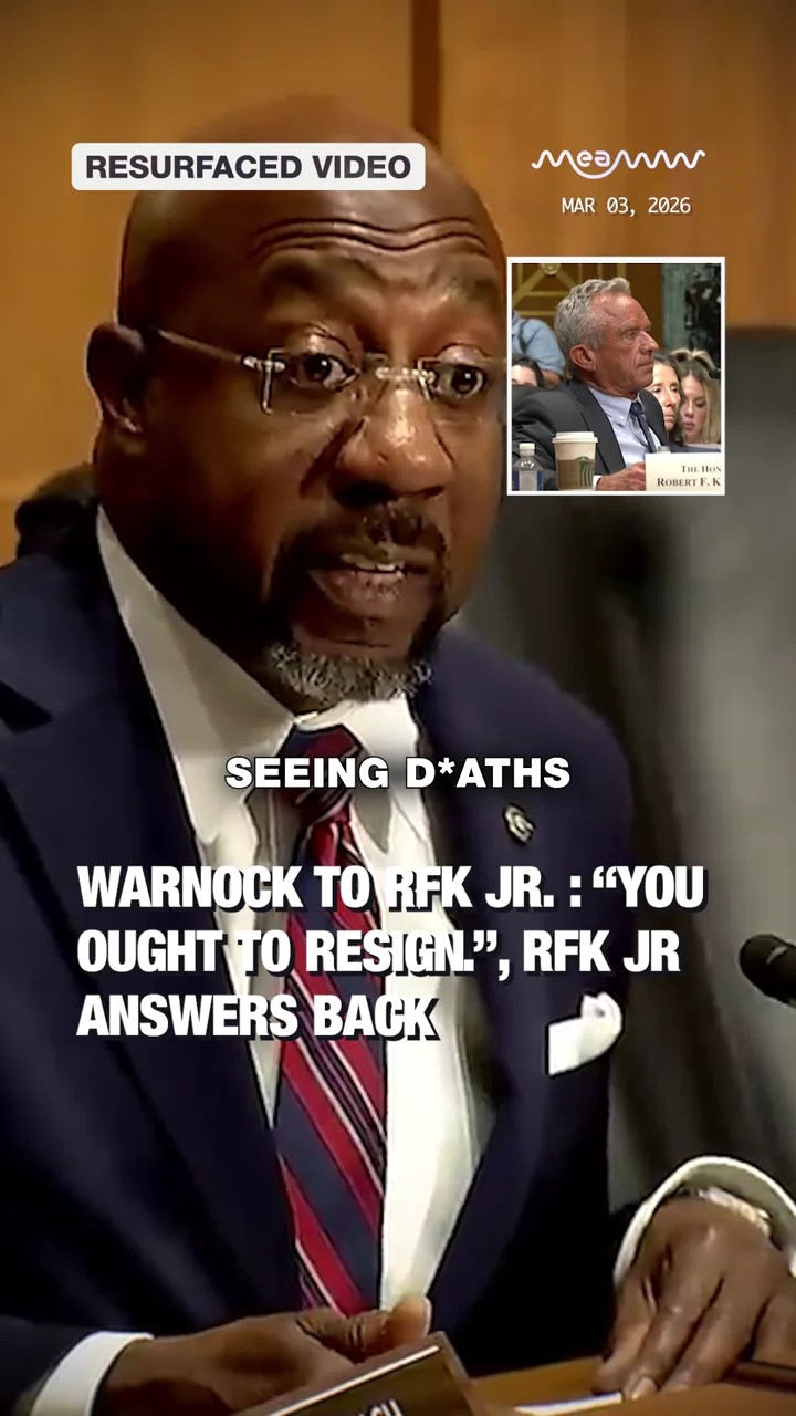 Warnock to RFK Jr. : “you ought to RESIGN.”, RFK Jr Answers Back
