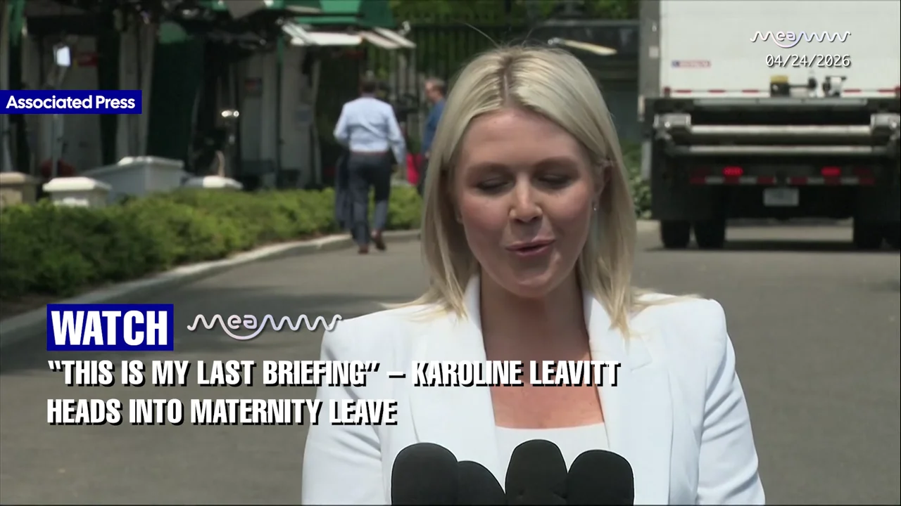 "See You Very Soon" — Karoline Leavitt's Touching Final Briefing Before Maternity Leave Goes Viral