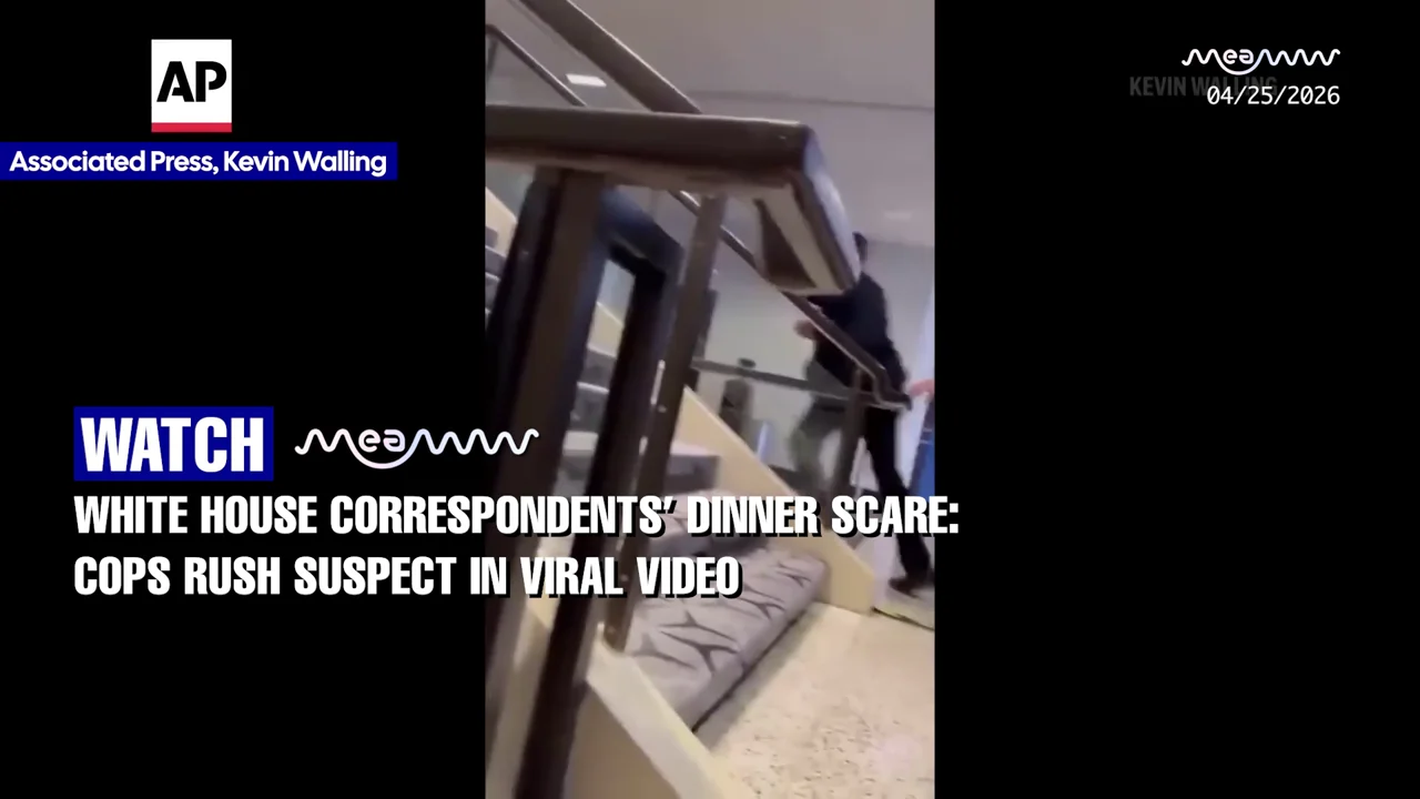 WATCH - Chaos Erupts at White House Correspondents' Dinner in Shocking Caught-on-Camera Moment