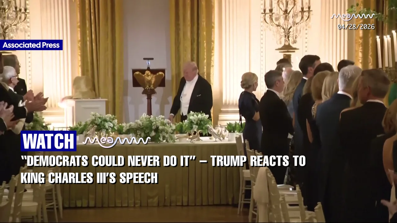"The Democrats Can't Match It" - Trump Jokes About King Charles Getting Democrats on Their Feet