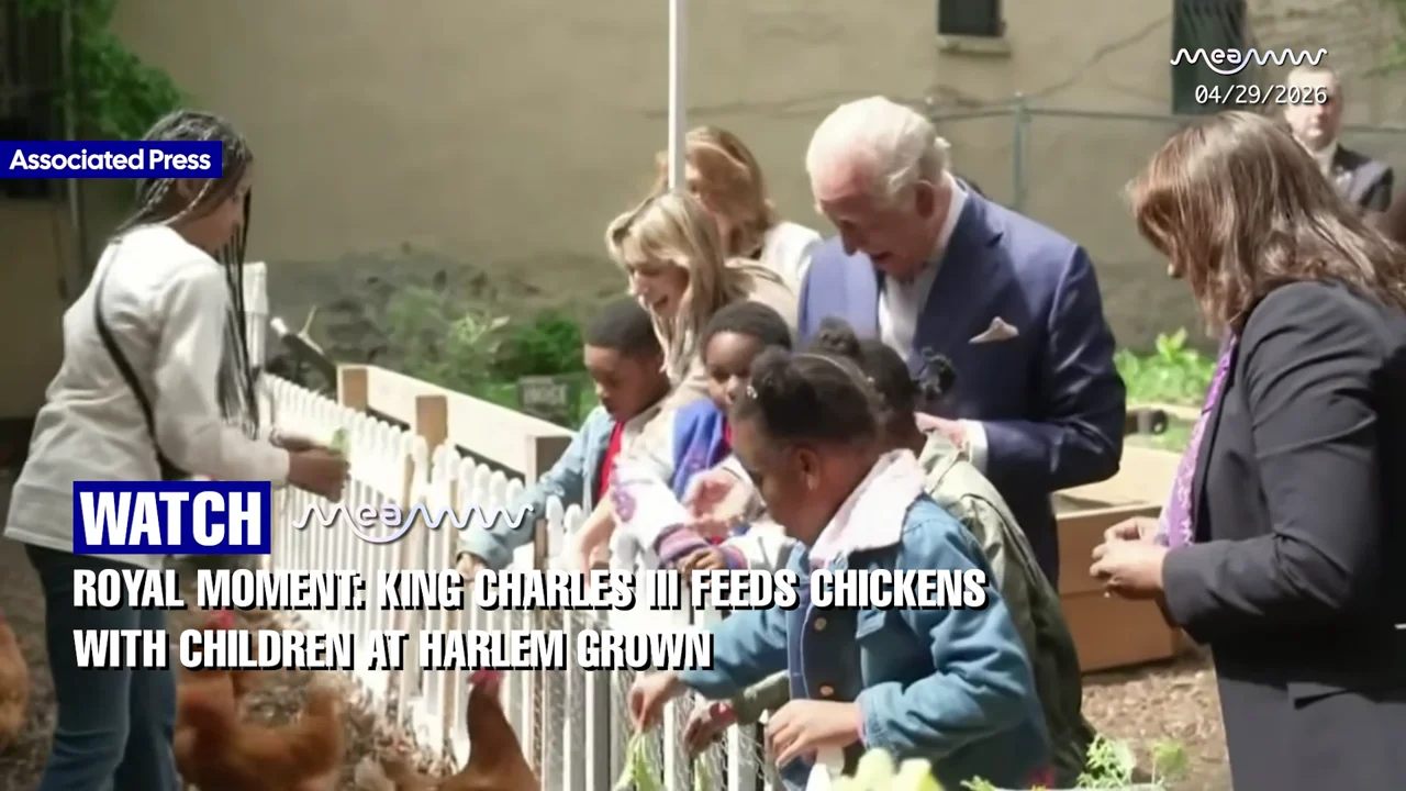 Watch King Charles III Feeds Chickens With Kids at Harlem Grown in Most Heartwarming Royal Moment of the Year