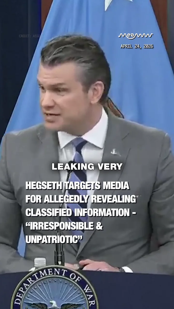 Hegseth targets media for allegedly revealing classified information - “Irresponsible & unpatriotic”