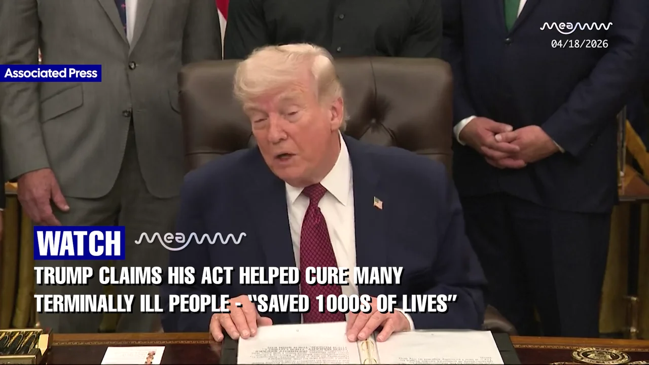 Trump claims his Act helped cure many terminally ill people - “Saved 1000s of lives”