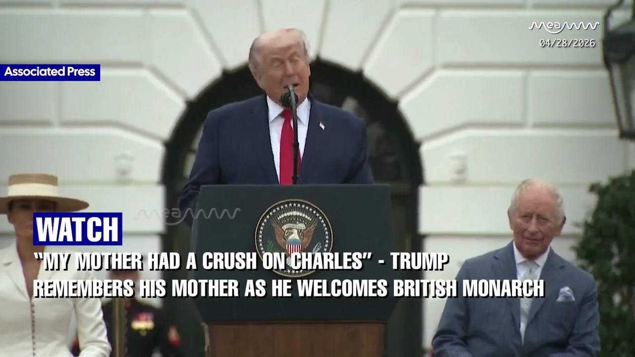 “My mother had a crush on Charles” - Trump remembers his mother as he welcomes British monarch