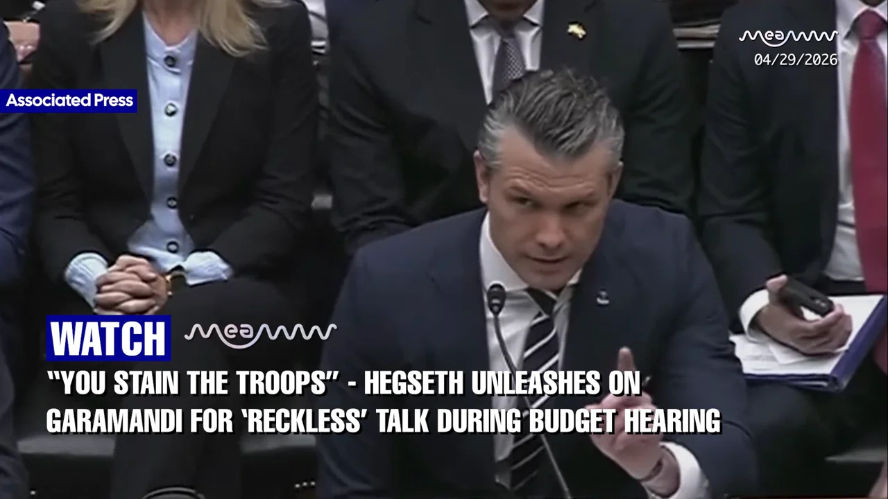 “You stain the troops” - Hegseth unleashes on Garamendi for ‘reckless’ talk during Budget hearing