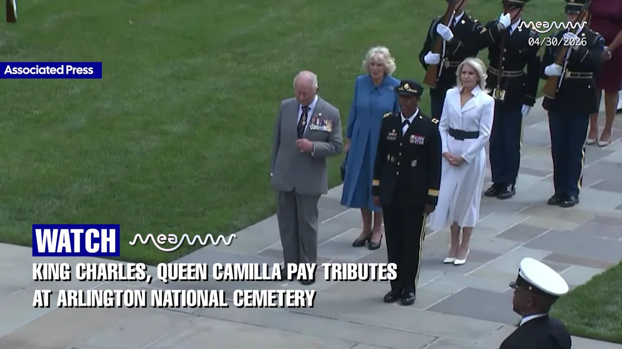 King Charles, Queen Camilla pay tributes at Arlington National Cemetery