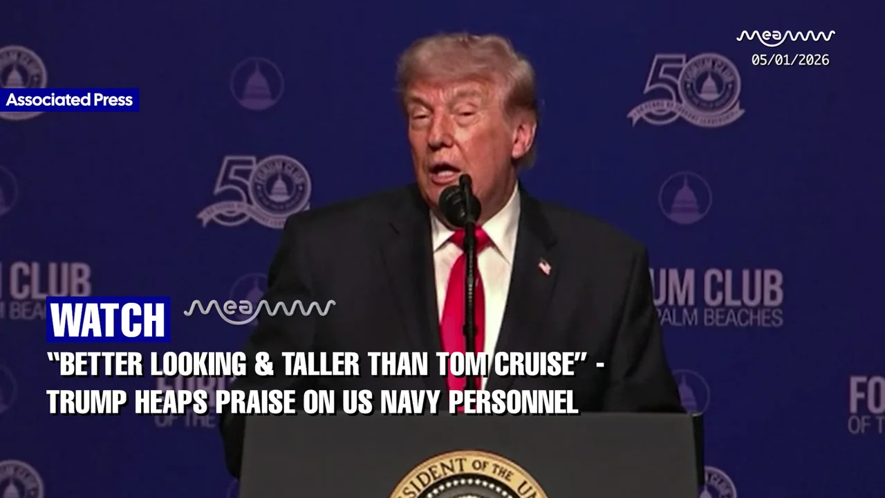 “BETTER LOOKING & TALLER THAN TOM CRUISE” - Trump Heaps Praise on US Navy Personnel