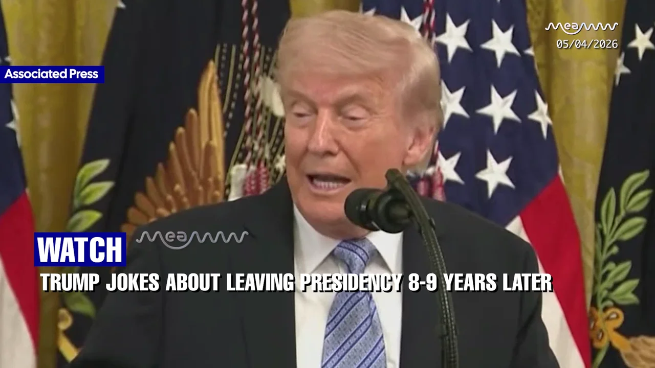 “Let’s say 8 or 9 Years from now”: Trump Jokes About Leaving Presidency