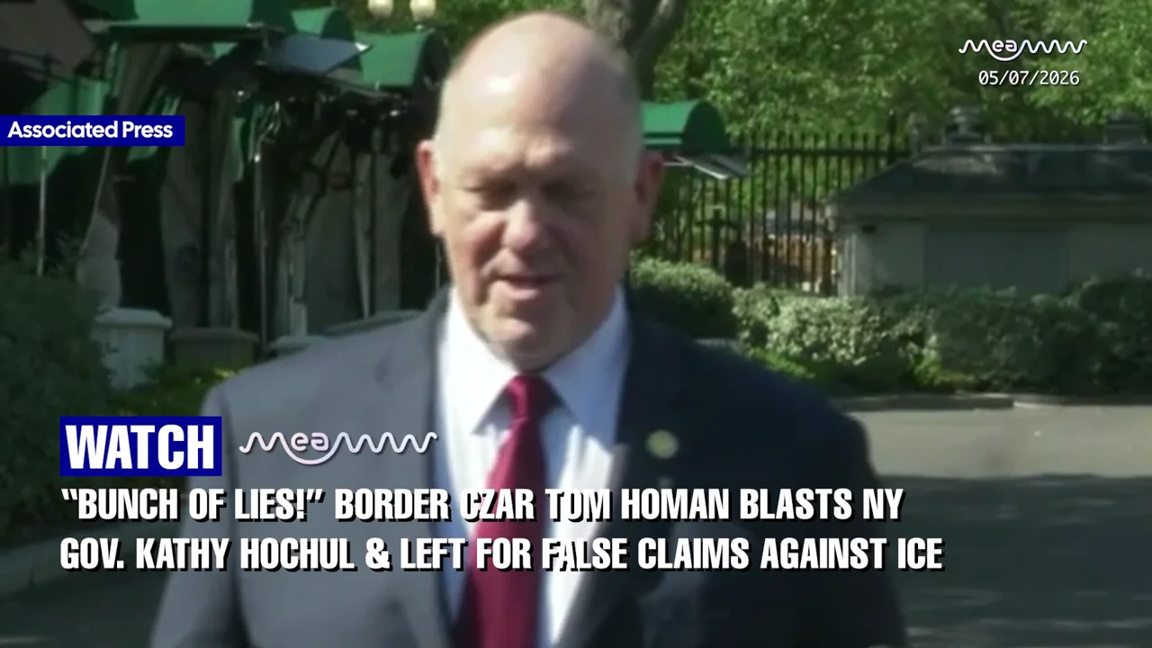 “BUNCH OF LIES!” Border Czar Tom Homan blasts NY Gov. Kathy Hochul & Left for false claims against ICE