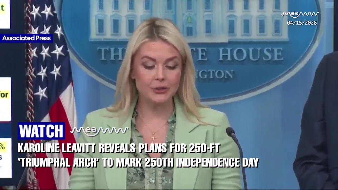 Karoline Leavitt Unveils 250-Foot ‘Triumphal Arch’ Plan for America’s 250th Independence Day