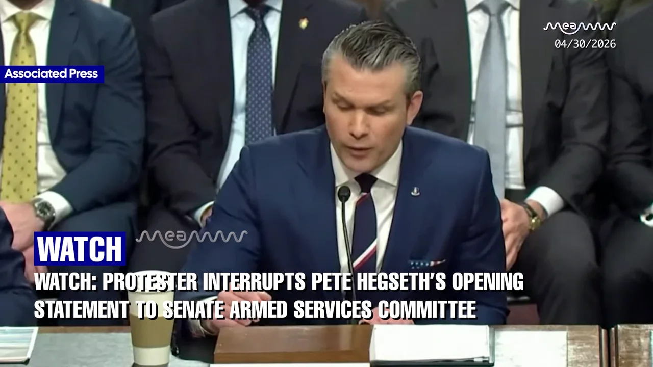 "Pete Hegseth, you’re a war criminal” - Protester interrupts Pete Hegseth’s Testimony on Pentagon Budget Hearing