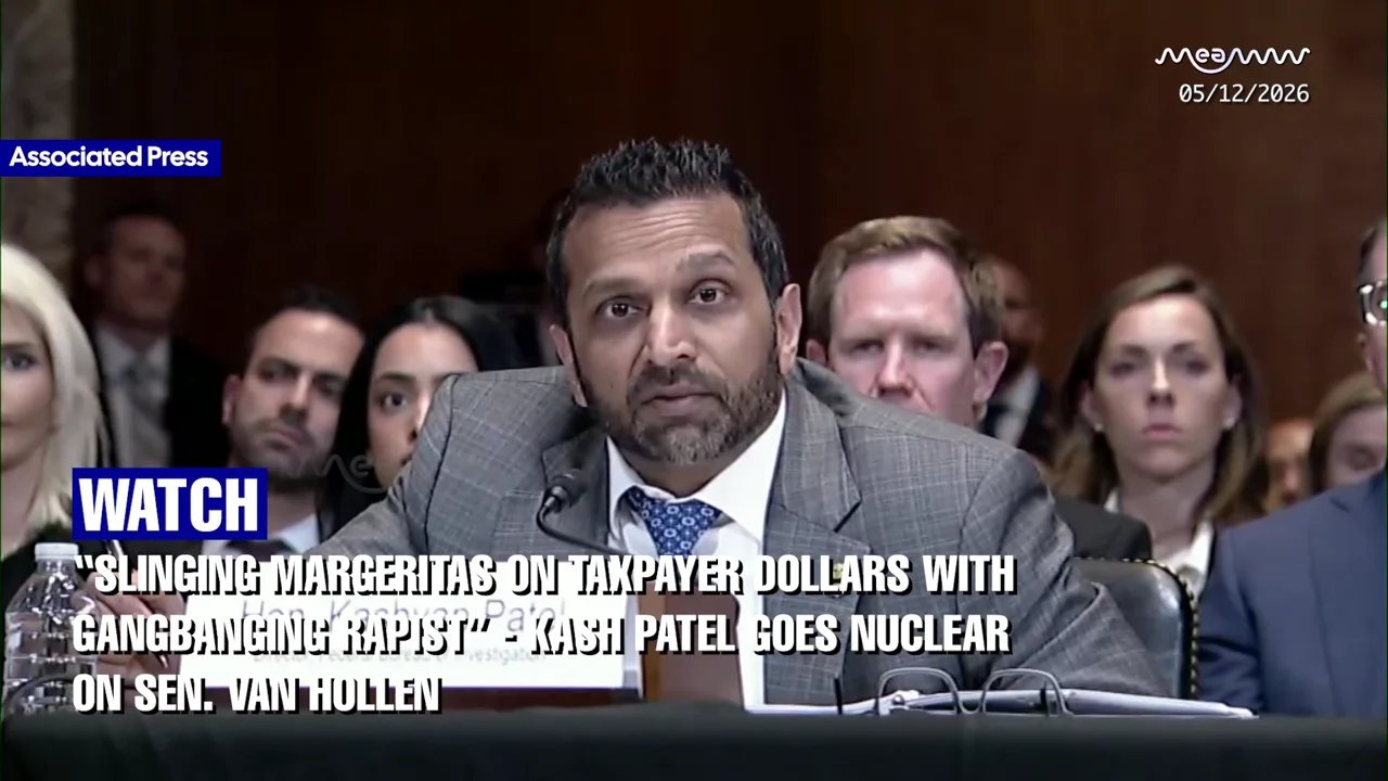 “SLINGING MARGERITAS ON TAXPAYER DOLLARS WITH GANGBANGING RAPIST” - Kash Patel Goes Nuclear on Sen. Van Hollen