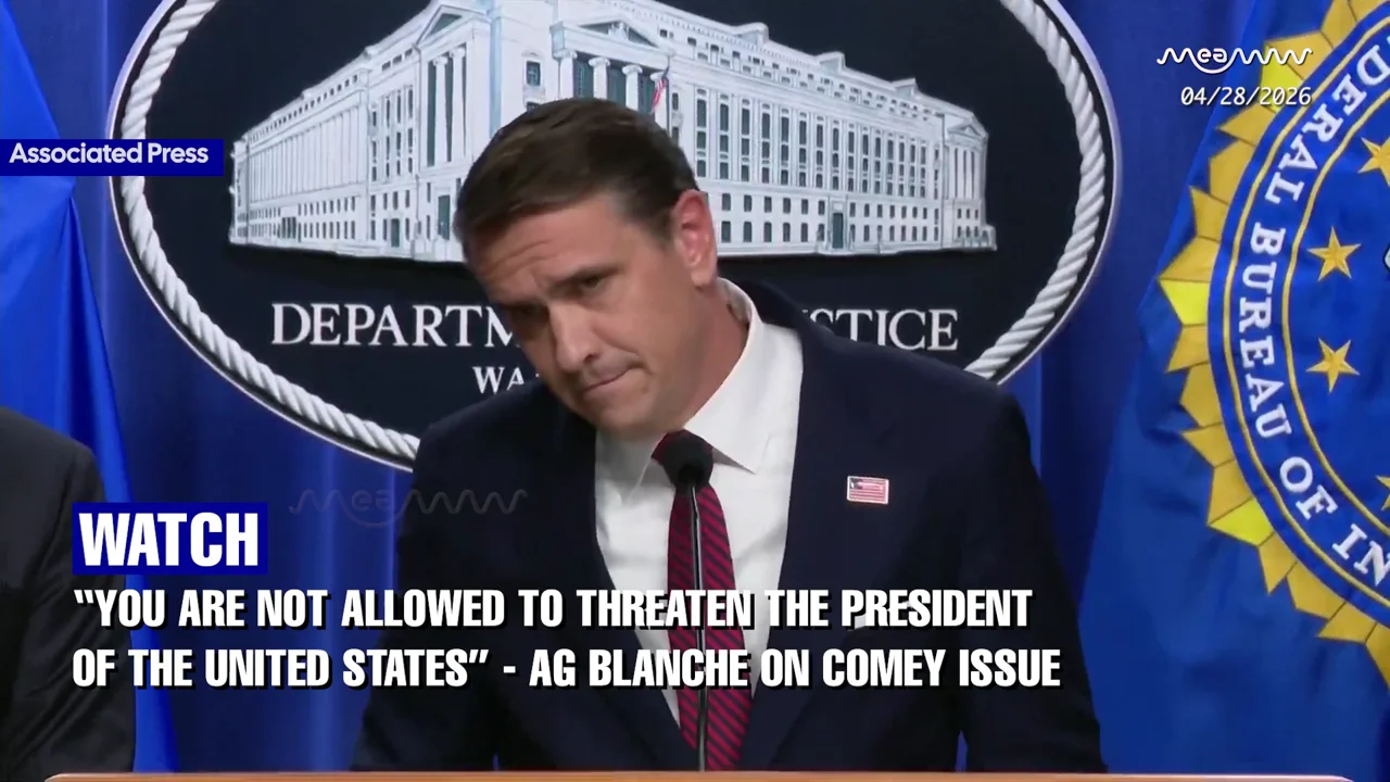 “You are not allowed to threaten the President of the United States” - AG Blanche on Comey issue