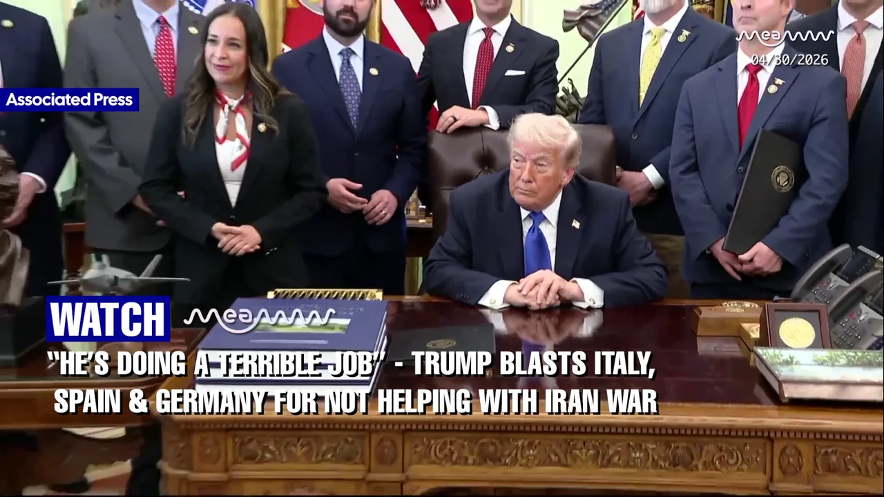 “He’s doing a terrible job” - Trump blasts Italy, Spain & Germany for not helping with Iran War