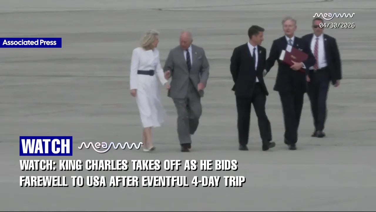 WATCH: King Charles takes off as he bids farewell to USA after eventful 4-day trip