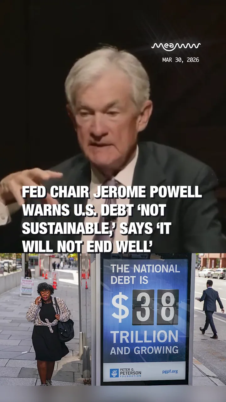 Fed Chair Jerome Powell Warns U.S. Debt ‘Not Sustainable,’ Says ‘It Will Not End Well’