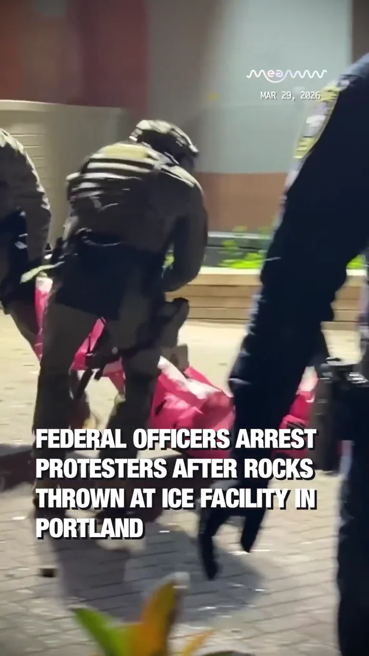 Federal Officers Arrest Protesters After Rocks Thrown at ICE Facility in Portland