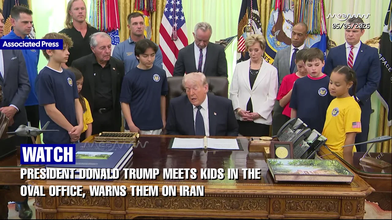 "Iran Was Two Weeks Away From K*lling You" - Trump Tells Children in Shocking Oval Office Moment