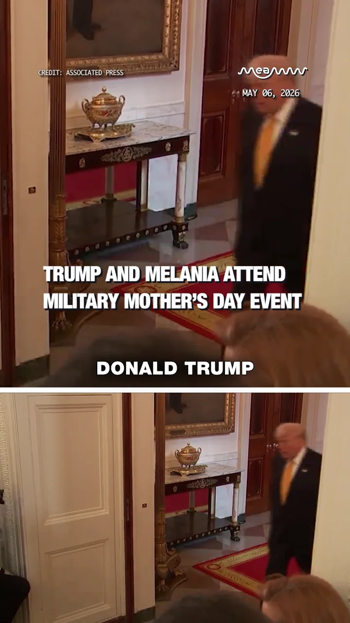 Trump and Melania attend Military Mother’s Day event