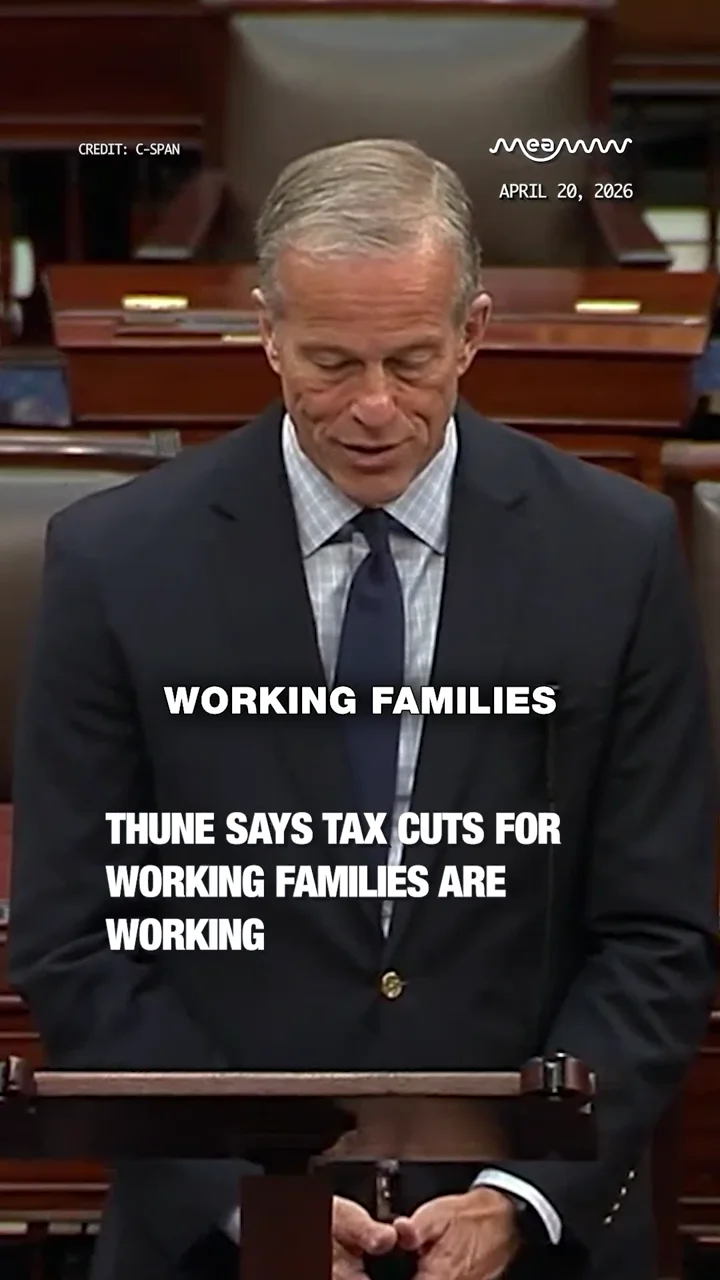 Thune Says Tax Cuts for Working Families Are Working