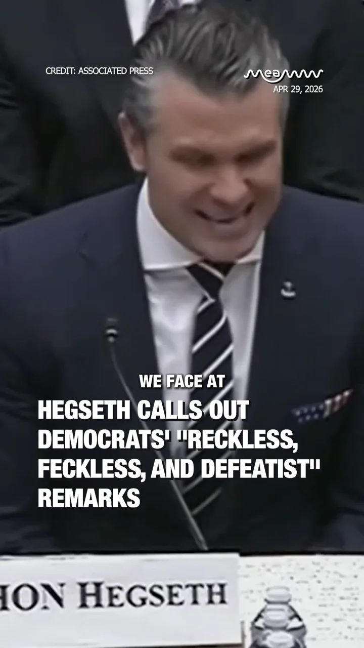 Hegseth Calls Out Democrats' "Reckless, Feckless, and Defeatist" Remarks