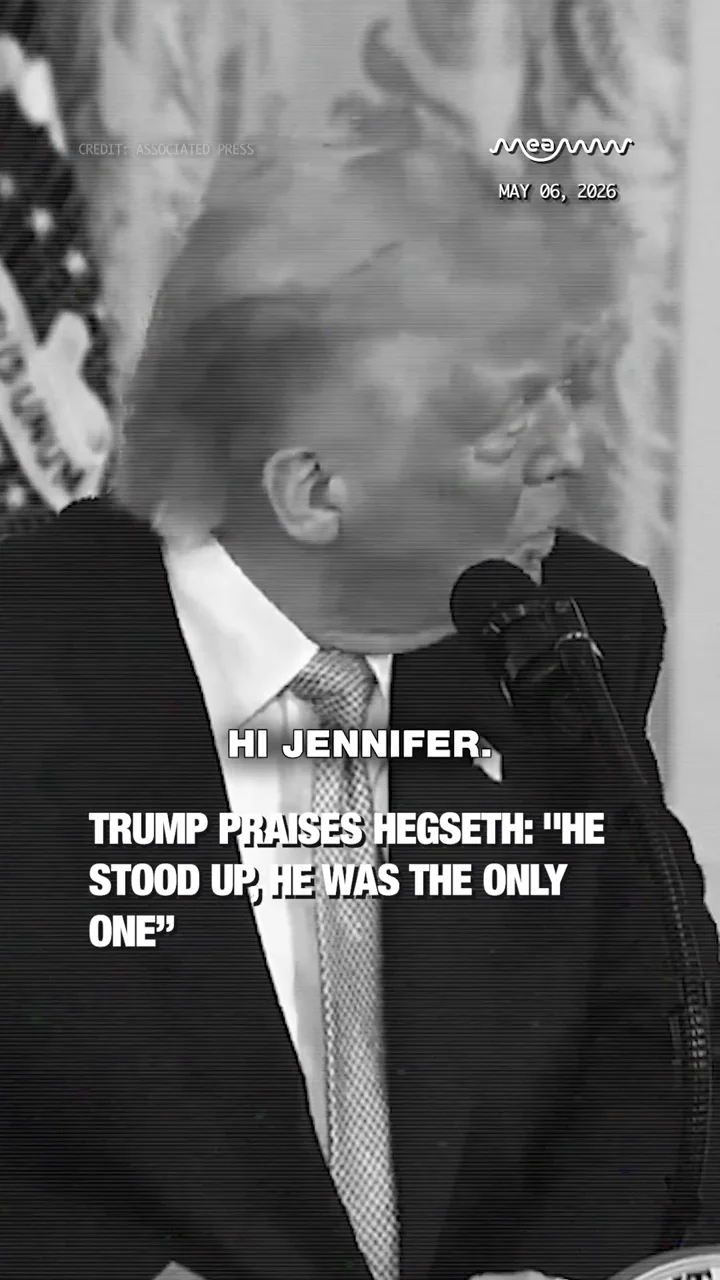 Trump Praises Hegseth: "He Stood Up, He Was the Only One”