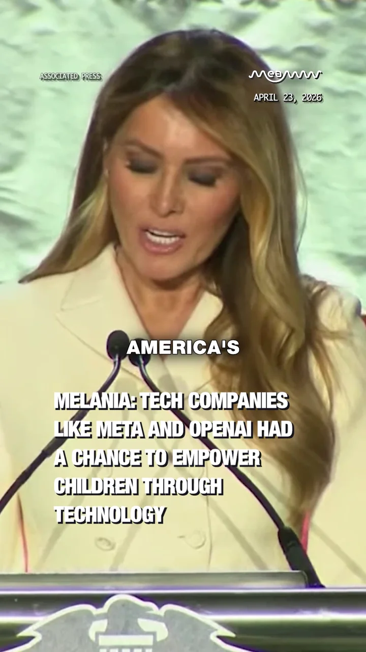 Melania: Tech Companies Like Meta, and OpenAI Had a Chance to Empower Children Through Technology