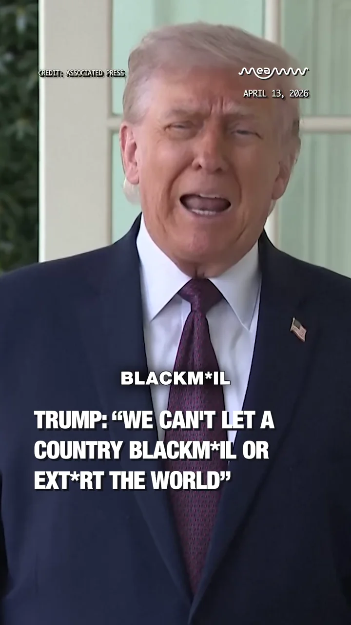 Trump: “We Can't Let a Country Blackm*il or Ext*rt the World”