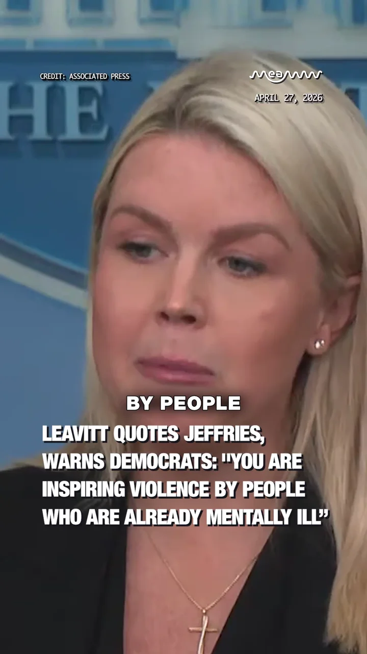 Leavitt Quotes Jeffries, Warns Democrats: "You Are Inspiring Violence by People Who Are Already Mentally Ill”