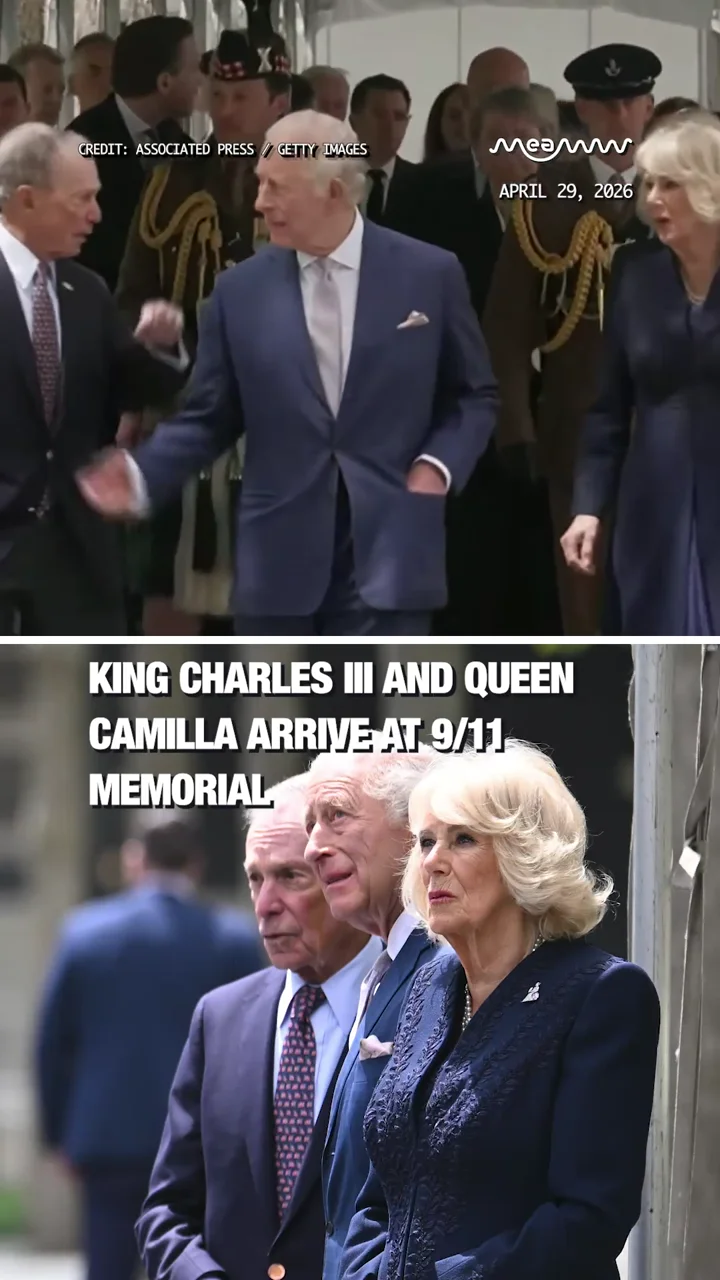 King Charles III and Queen Camilla Arrive at 9/11 Memorial