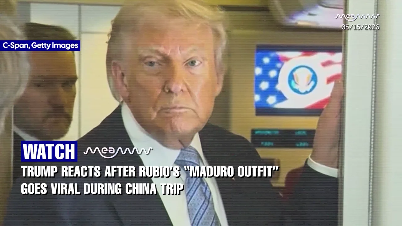 “Maduromaxxing”: Trump Reacts to Rubio’s Viral Nike Tech Outfit During China Summit