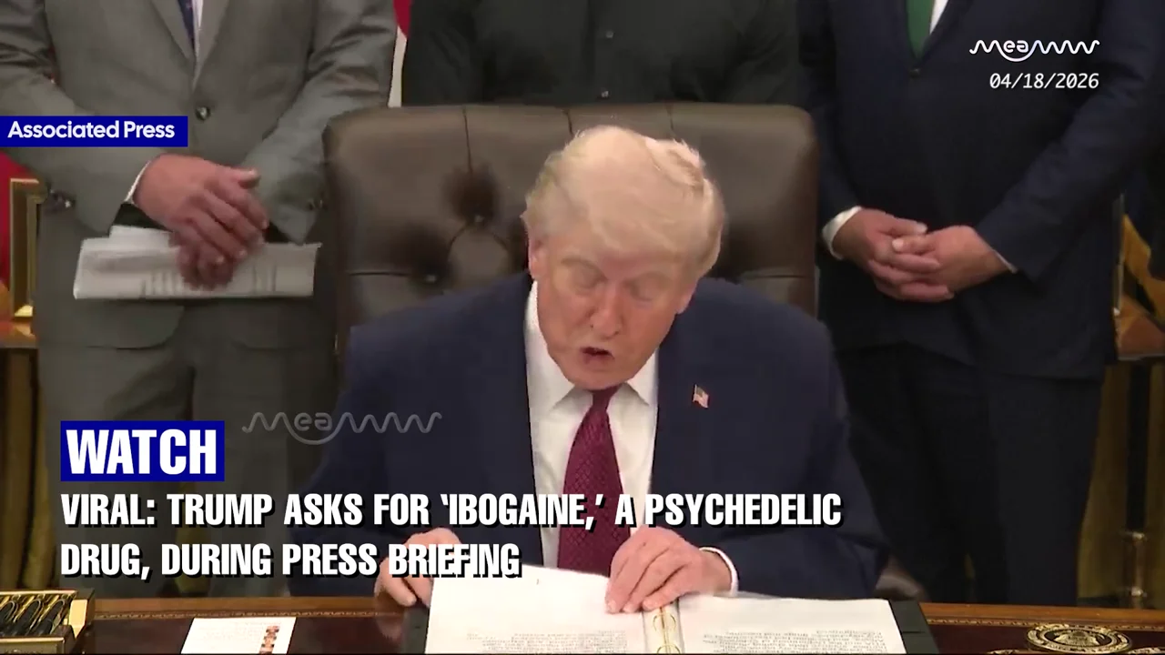 VIRAL: Trump Asks for ‘Ibogaine,’ a Psychedelic Drug, During Press Briefing