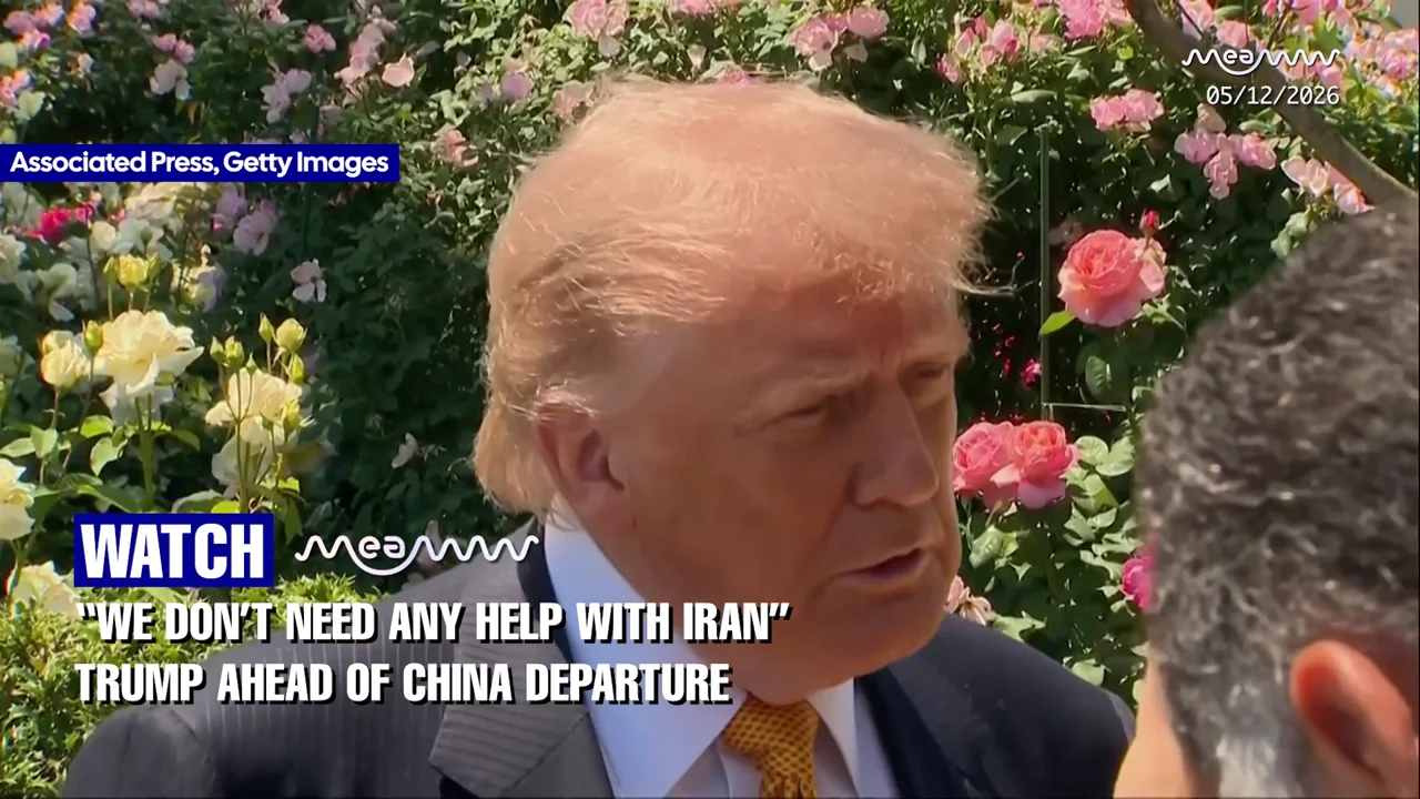 “We Don’t Need Any Help With Iran” Trump Ahead of China Departure