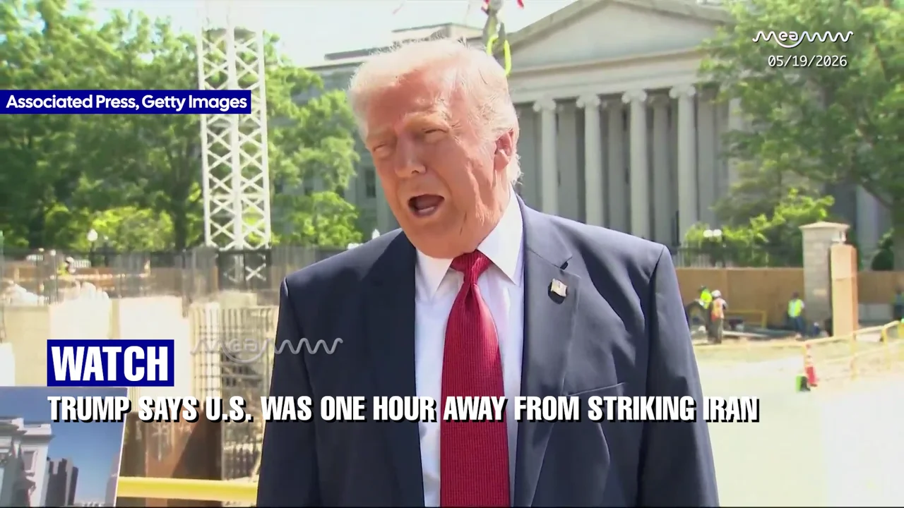 Trump Says U.S. Was One Hour Away From Striking Iran