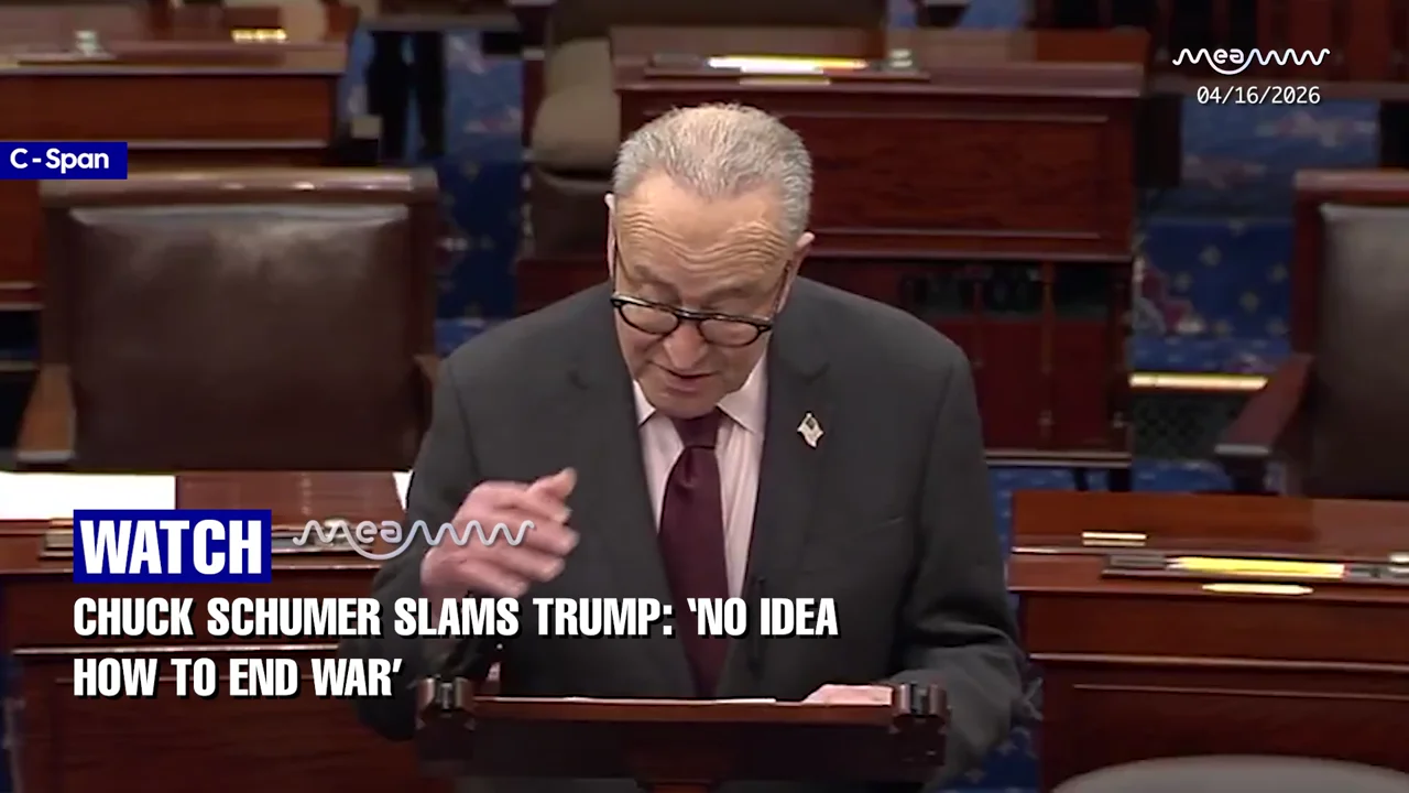 “No Idea How to End Iran War”: Schumer Slams Trump
