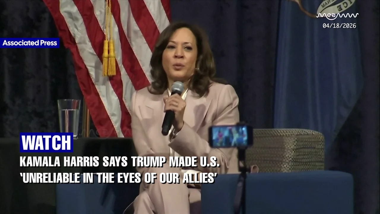 Trump Made U.S. ‘Unreliable in the Eyes of Our Allies’ - Kamala Harris