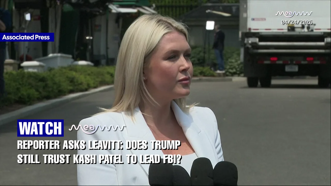 “Crime at a 125-Year Low”: Karoline Leavitt Reaffirms Confidence in FBI Director Kash Patel
